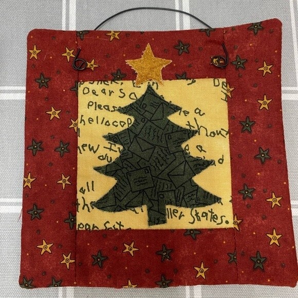 Quilt Block Wall Decor Country Farmhouse Patchwork Bear Rabbit Ladybug Sunflower - Picture 7 of 8